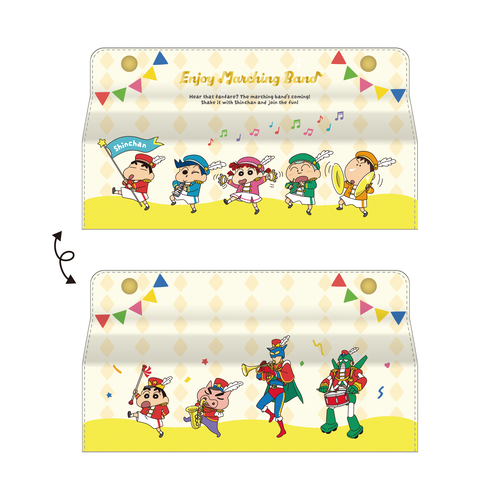クレヨンしんちゃん ティッシュケースカバー エンジョイマーチング